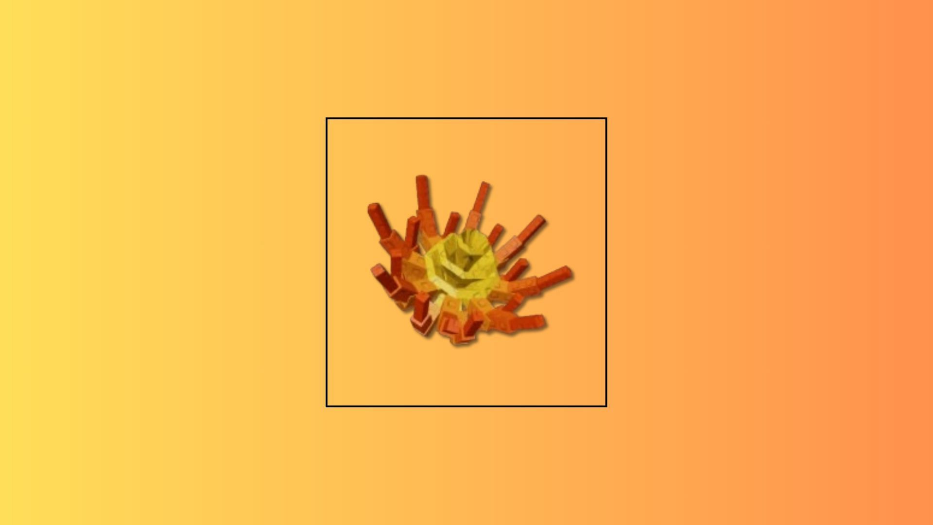Ember Lily is a Prismatic rarity crop (Image via Grow a Garden Wiki)